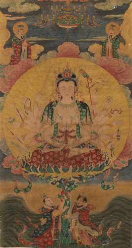 18c Buddha painting