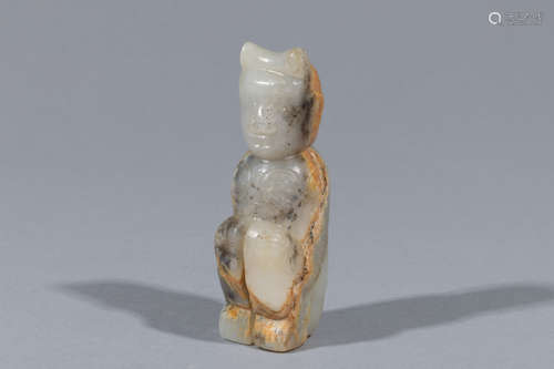 Western Zhou jade carved figure