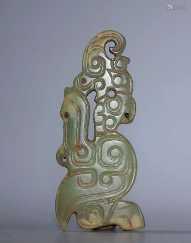 Western Zhou jade bird ornament