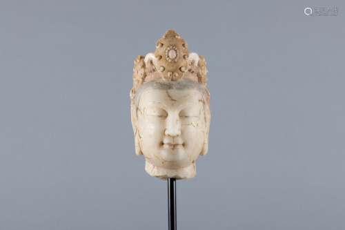 Northern Qi marble buddha-head