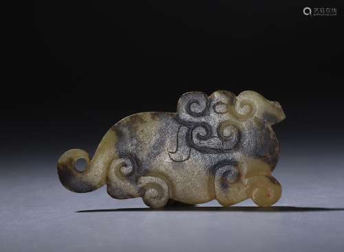 Spring and autumn jade carved tiger