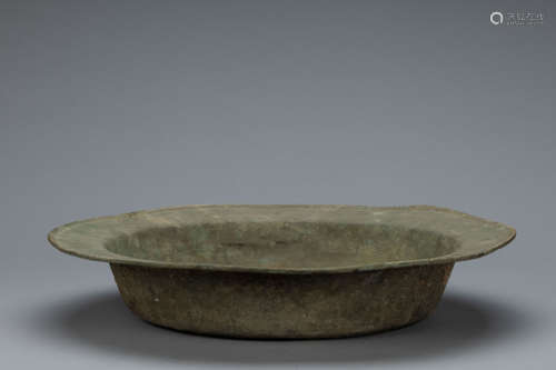 Yuan bronze basin