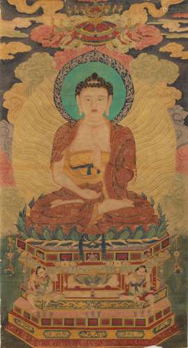 19c Buddha painting