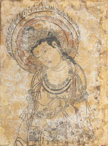 Tang fresco depicted a buddha