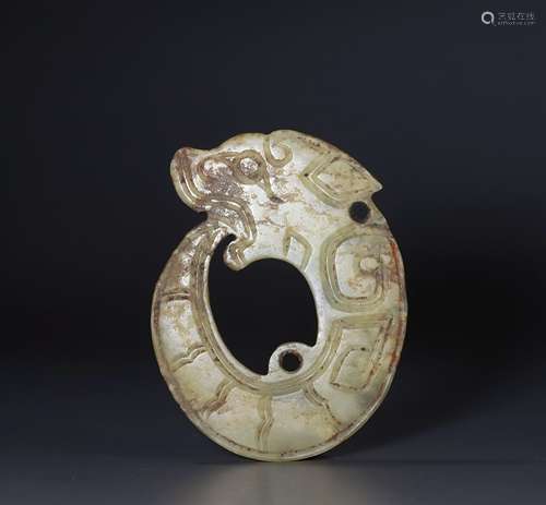 Western Zhou jade coiling dragon