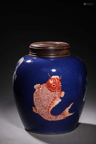 QING KANGXI: A PORCELAIN JAR