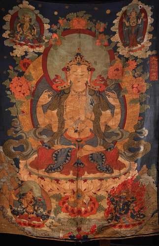 QING QIANLONG: A THANGKA