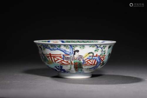 QING KANGXI: A WUCAI PORCELAIN BOWL