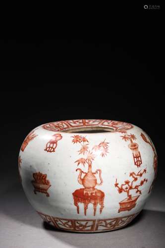 QING: AN ALUM RED JAR