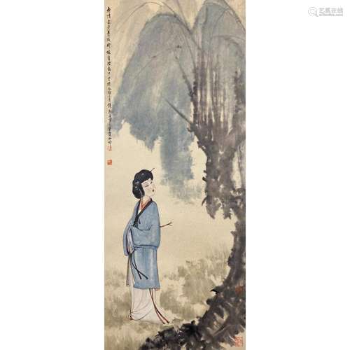 CHINESE HANGING SCROLL PAINTING