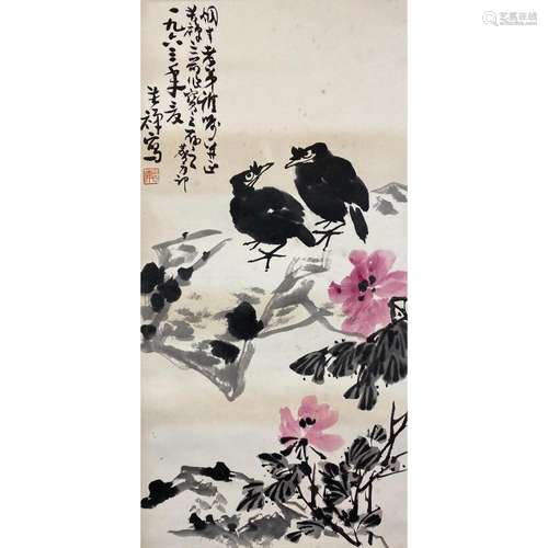 CHINESE HANGING SCROLL PAINTING