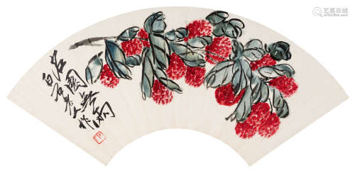 齐白石(1864-1957) 名园无两 设色纸本 镜心