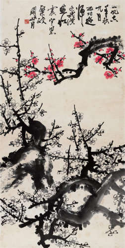 1978年作 关山月(1912-2000) 梅清图  设色纸本 镜心