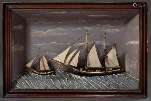 Diorama with full model "Two-mast