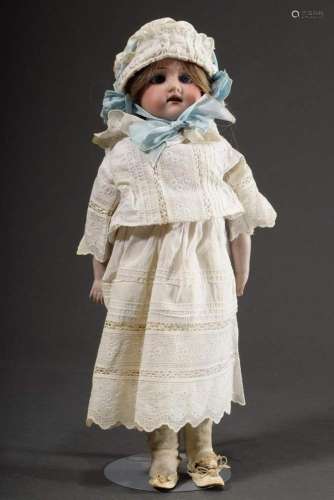 Small doll with porcelain chest h