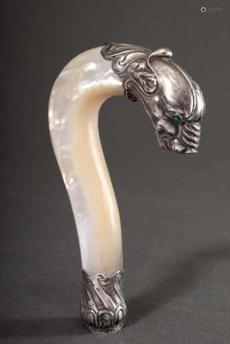 Mother-of-pearl cane crutch with