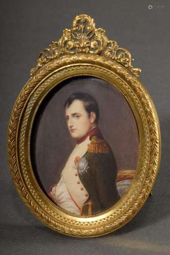 Finely painted miniature "Napoleo