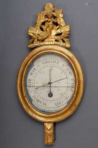 French Louis XVI wall barometer i