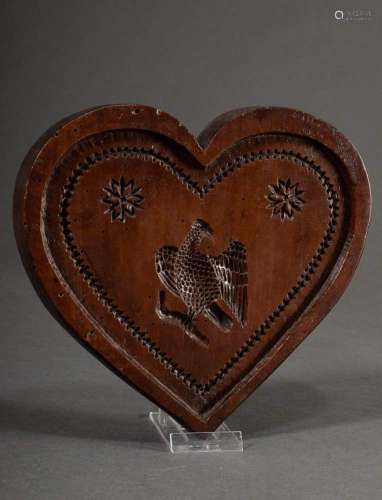 Heart-shaped wooden model "Bird o