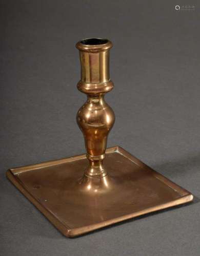 Bronze candlestick with baluster