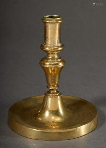 Cast brass candlestick with balus