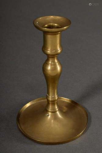 Cast brass candlestick with balus