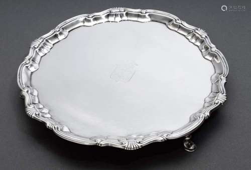 English George II Salver on curve