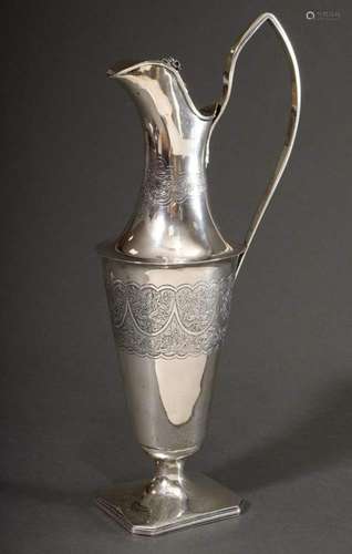 A slender Austrian jug on an angu