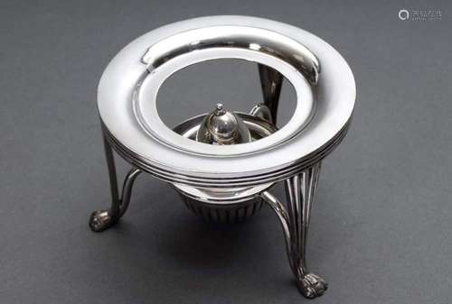 Round silver plated teapot rechau