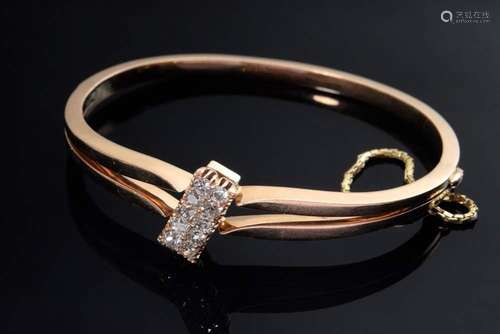 Antique rose gold 585 bangle with