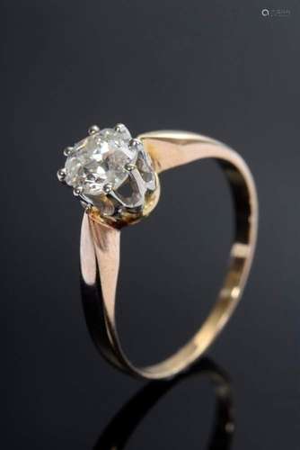 Yellow gold 585 pre-ring with old