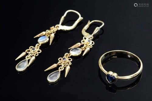 3 Various pieces of yellow gold 5