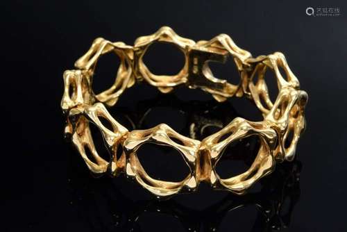 Yellow gold 750 bracelet with amo