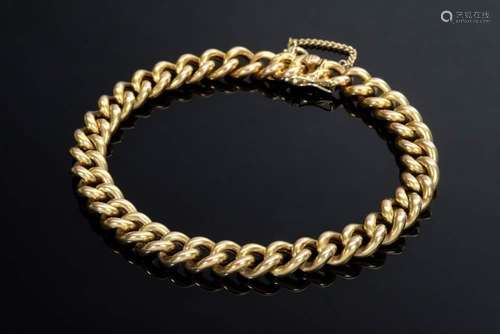 Yellow gold 585 round armour brac