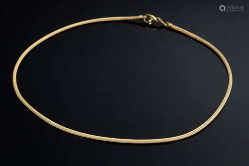 Yellow gold 585 snakeskin collier