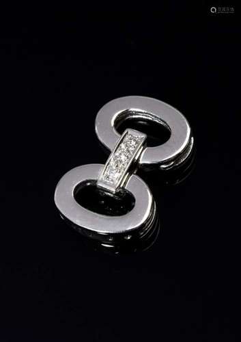 Modern white gold 585 chain clasp