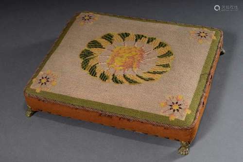 Empire footstool with original em