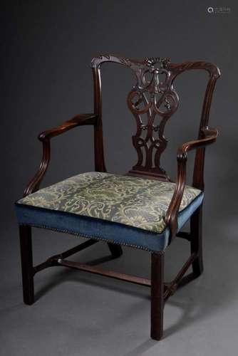 Important George III armchair wit