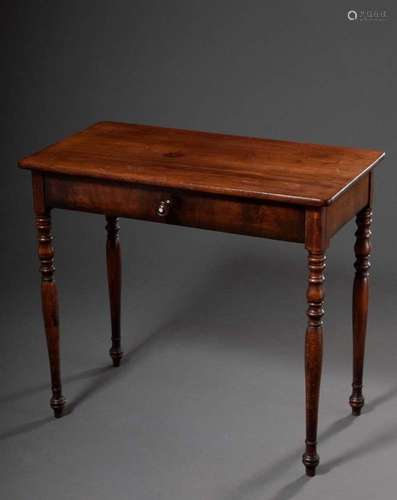 Small mahogany console table with