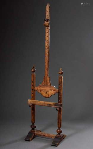 Rustic height-adjustable easel wi