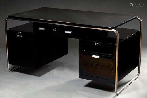 Art Deco desk in Mauser style, bl