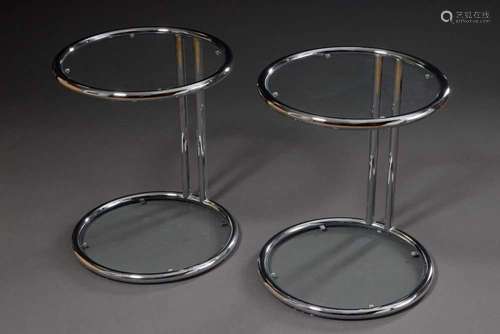 Pair of tables in the style of Ei