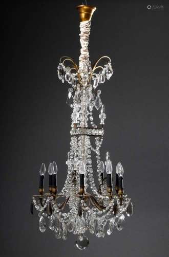 Fire-gilt bronze chandelier with