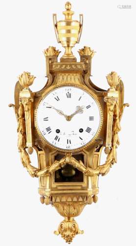 Louis XVI cartel clock De Bon a Paris, France early 19th cen...