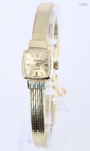 Glashütte 585 gold women s wristwatch, 14K Gold Damen Armban...