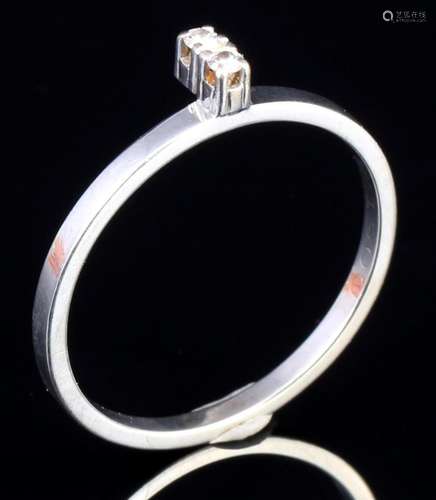 585 gold diamond ring, 14K Gold Brillantring,