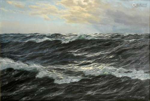 Patrick von Kalckreuth (1892-1970) stormy sea, stürmische Se...