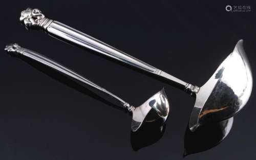 Georg Jensen Acorn König 925 sterling silver 2 ladles, Silbe...