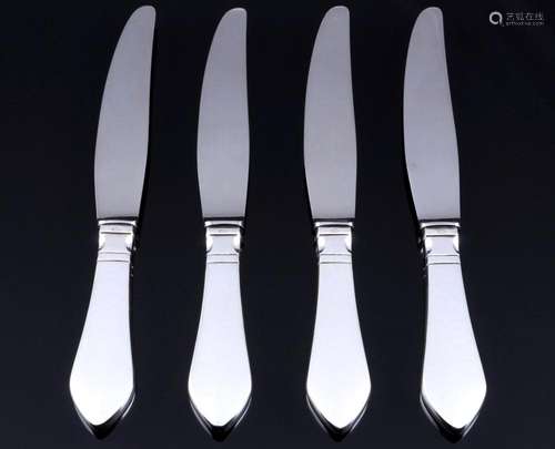 Georg Jensen Continental 925 sterling silver 4 knives short ...