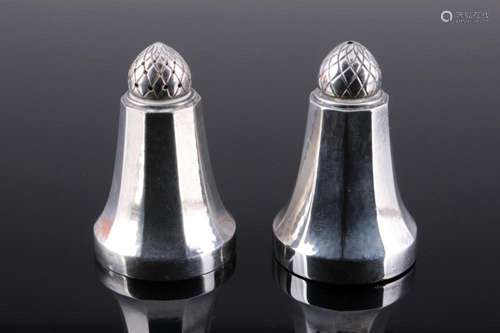 Georg Jensen Acorn 925 sterling silver salt and pepper shake...